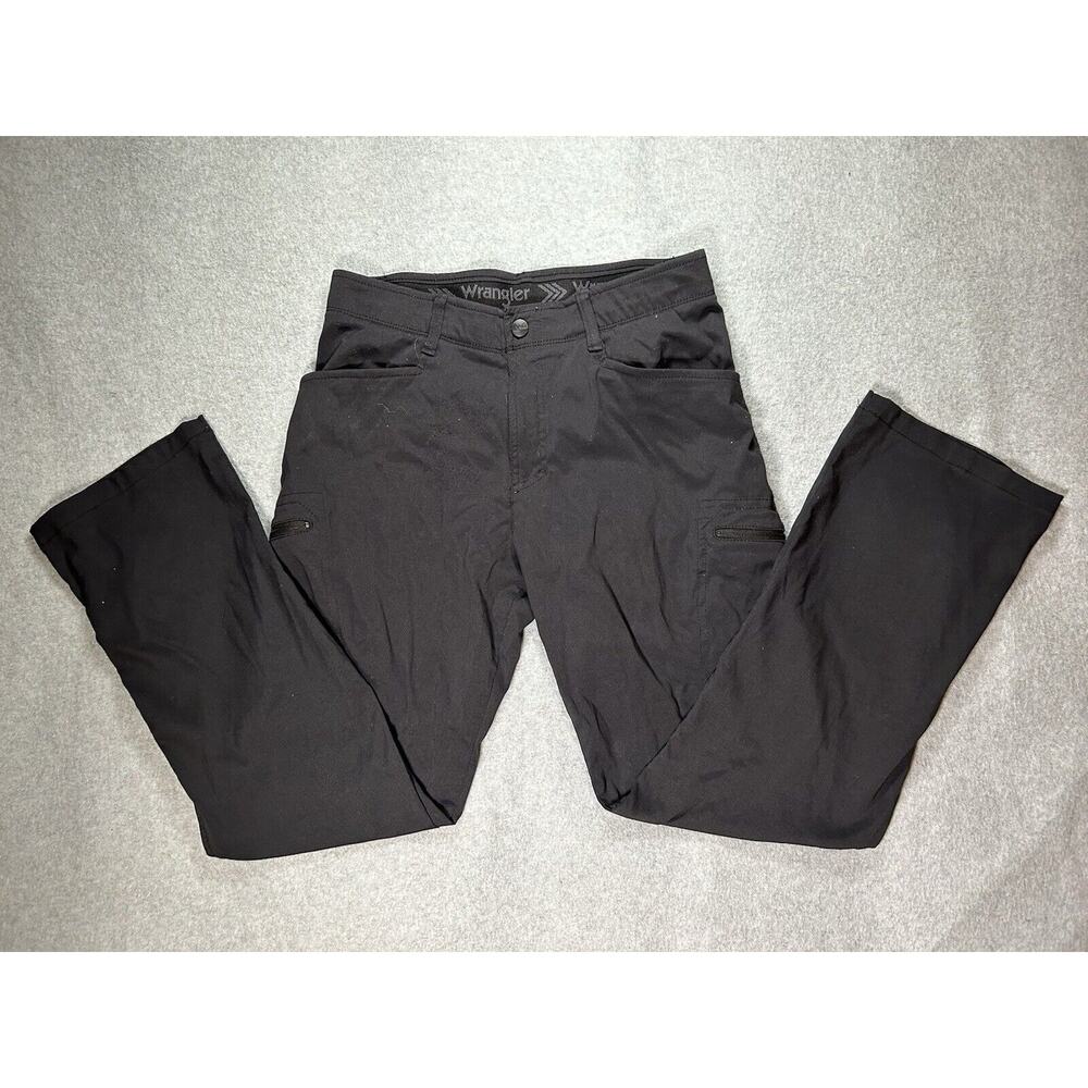 Wrangler Atg Pants Mens W30 L30 Black Nylon Cargo All Terrain Gear Hiking